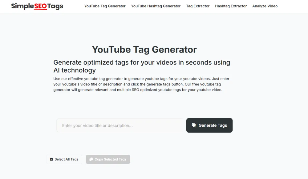 Youtube Tags